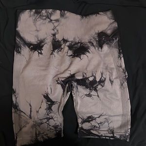 Black tie dye shorts, size medium, perfect condition